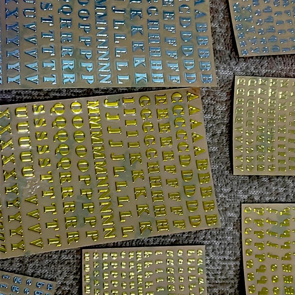 Letters and numbers for resin projects